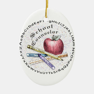 Berater der Schule Ovaler Ornament