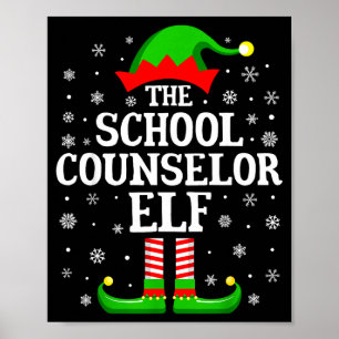 Berater Elf lustiges Weihnachten Familie passend Poster