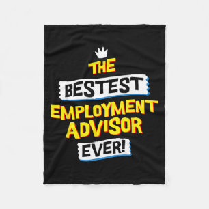 Berater für Beschäftigung Job Beruf Funny Sarcasti Fleecedecke
