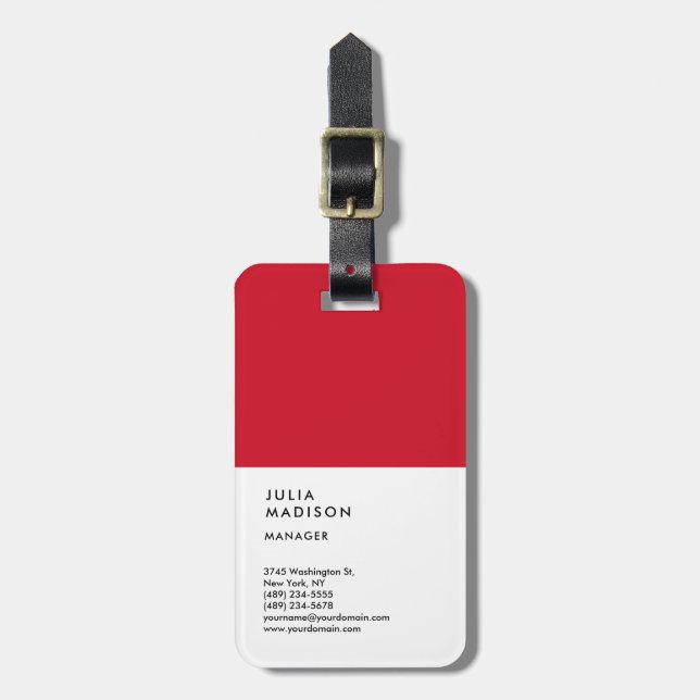 Berater für den vertikalen Red White Trendmanager Gepäckanhänger (Vorderseite vertikal)