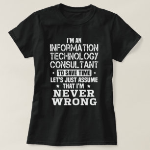 Berater für Informationstechnologie T-Shirt