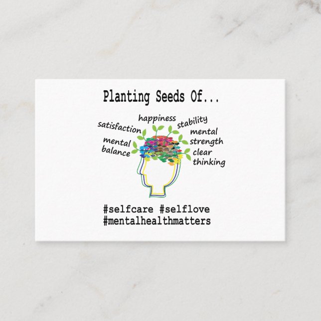 Berater für psychische Gesundheit Visitenkarte (Vorderseite)