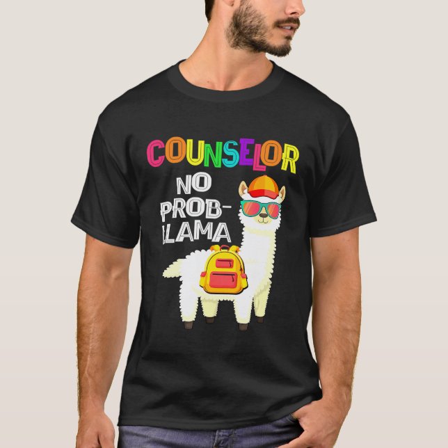 Berater Kein Problem Lama Erster Schultag T-Shirt (Vorderseite)
