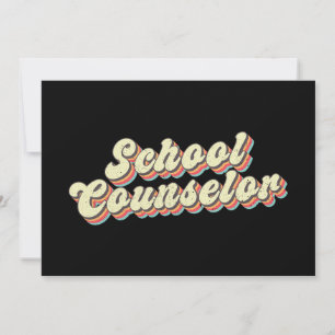 Berater Lehrer Schulberater Retro Einladung
