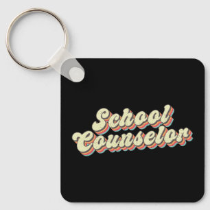 Berater Lehrer Schulberaterin Retro Schlüsselanhänger
