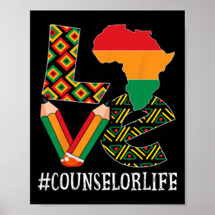 Berater Liebeskarte Afroamerikanische Schwarze Ges Poster