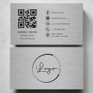 Berater Metall QR Code Visitenkarte