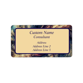 Berater Moderne Abstrakte Kunst Adressaufkleber