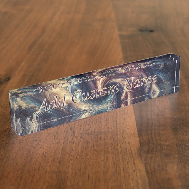 Berater Moderne Abstrakte Kunst Namensplakette (Seite)