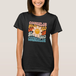 Berater Retro Daisy farbenfrohe Lehrerin zurück zu T-Shirt
