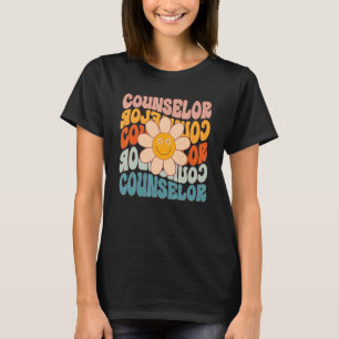 Berater Retro Daisy farbenfrohe Lehrerin zurück zu T-Shirt