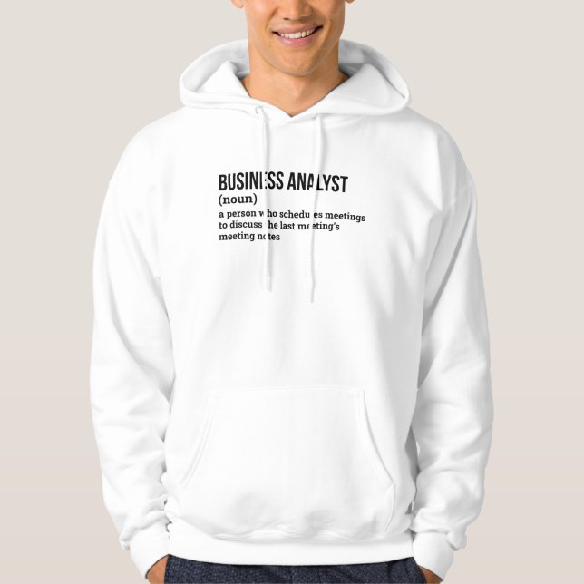 Beraterin Analyst Funny Definition Hoodie (Vorderseite)