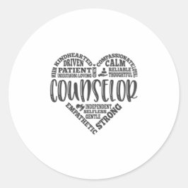 Beraterleben, Schulberater Runder Aufkleber