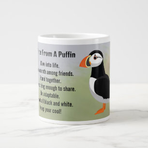 Beratung durch ein Puffin-Design Jumbo-Tasse
