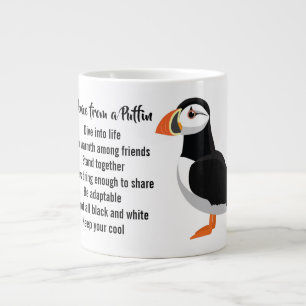 Beratung durch ein Puffin-Design Jumbo-Tasse