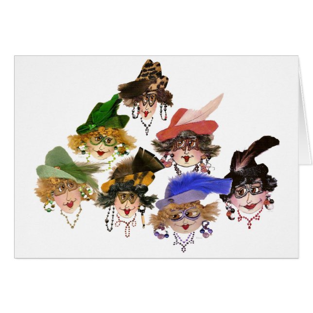 Beratung einer Gruppe von Frauen auf der Karte (Vorderseite (Horizontal))