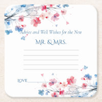 Beratung & Gut wünscht Pink Blue Watercolor-Blume