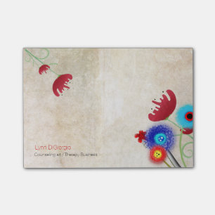 Beratung im Bereich Kunsttherapie Post-it Klebezettel