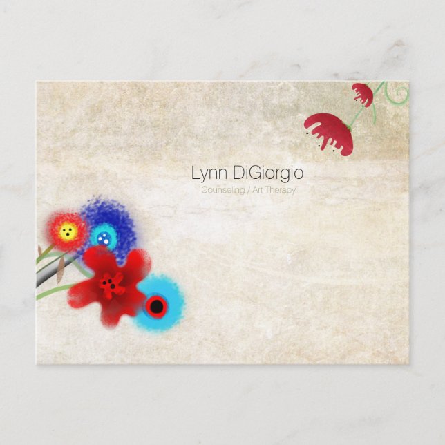 Beratung / Kunsttherapie Postkarte (Vorderseite)