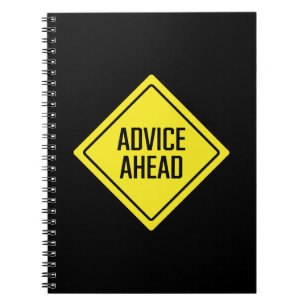 Beratung Straßenzeichen SpiralNotebook Notizblock