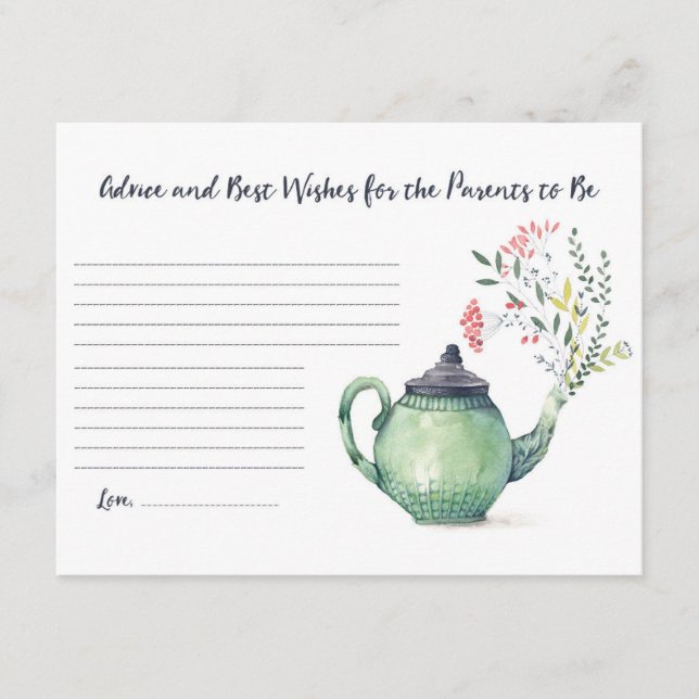 Beratung und beste Wünsche für Eltern Begleitkarte (Vorderseite)