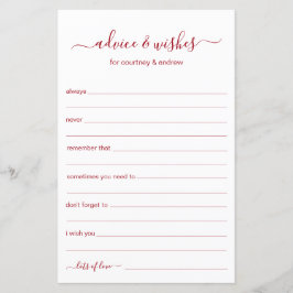 Beratung und Wünsche