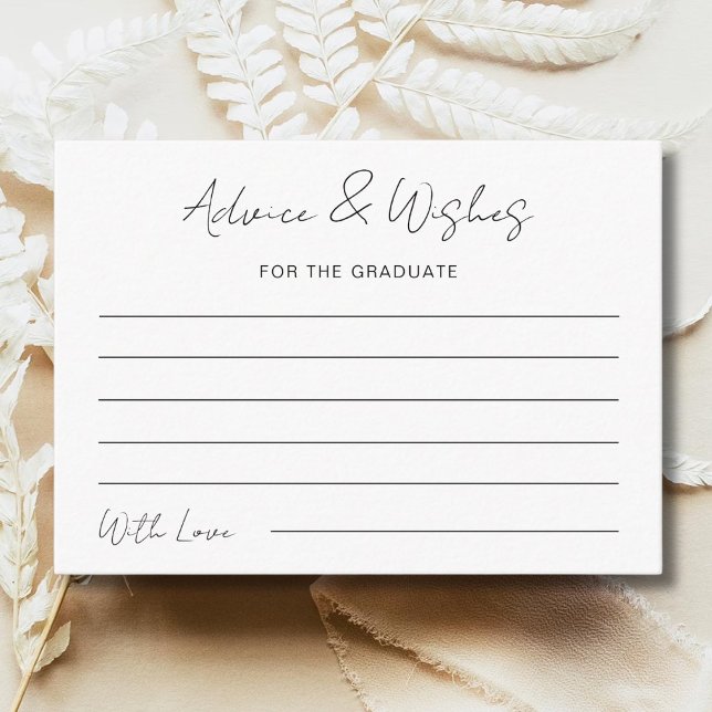 Beratung und Wünsche für die Graduate Graduate Par Mitteilungskarte (Von Creator hochgeladen)