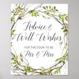 Beratung und Wünsche für Herrn und Frau. Poster