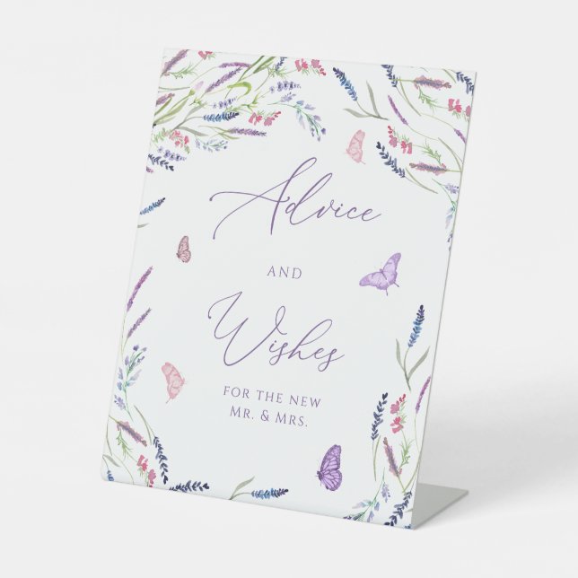 Beratung und Wünsche für Wasserfarben Sockelschild (Vorderseite)