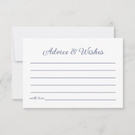 Beratung & Wünsche Blue Fish Sea Paare Dusche Mitteilungskarte