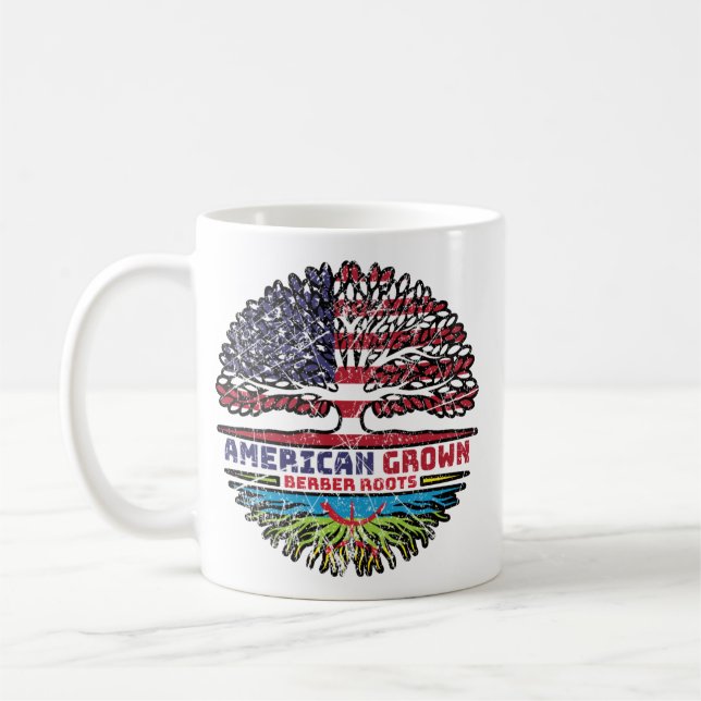 Berber Amazigh US USA USA United Staaten Tree Kaffeetasse (Links)