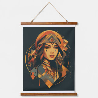 Berber Brilliant Wandteppich Mit Holzrahmen