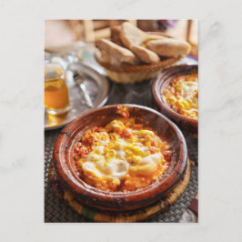 Berber Frühstück Marokkanische Shakshuka Reise Fot Postkarte
