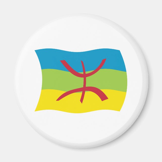 Berber-Volks-Flaggenmagnet Magnet (Vorne)