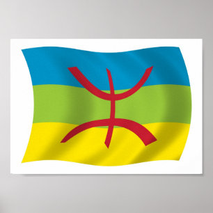 Berber-Volksflagge Poster Druck