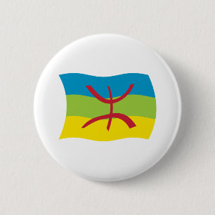 Berber-Volksflagge-Taste Button