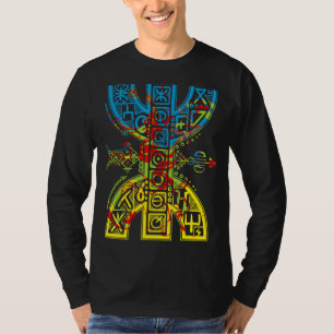 Berberflagge mit Yaz Amazigh Symbol Proud Tamazigh T-Shirt