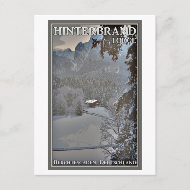 Berchtesgaden - Hinterbrand Lodge Postkarte (Vorderseite)