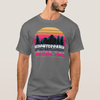 Berchtesgaden National Park mit GPS Location 80er T-Shirt