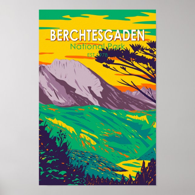 Berchtesgaden Nationalpark Deutschland Vintag Poster (Vorne)
