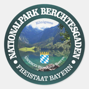 Berchtesgaden Nationalpark Runder Aufkleber