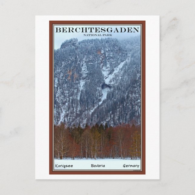 Berchtesgaden Nationalpark - Winter Postkarte (Vorderseite)