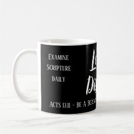 Berean Search Scripture Black Kaffeetasse
