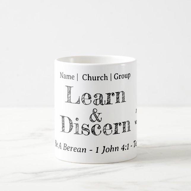 Berean Search Scripture Personalisiert Kaffeetasse (Mittel)