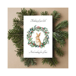 Bereaved Parent Thinking of You Christmas Card Feiertagskarte