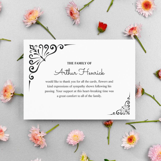 Bereavement Beileid Beerdigung Vielen Dank Hinweis (Von Creator hochgeladen)