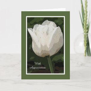 Bereavement-Beileid Dankeschön-Karte — Tulip Dankeskarte