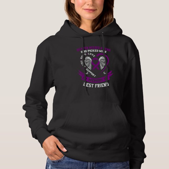 Bereavement Best Friend Alzheimers Awareness Memor Hoodie (Vorderseite)