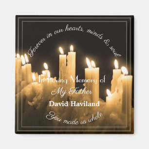 Bereavement Candle Magnet von HAMbyWG