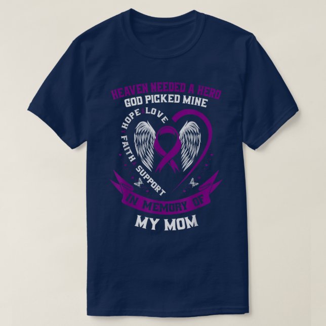 Bereavement Verlust der Mutter Alzheimer Bewusstse T-Shirt (Design vorne)